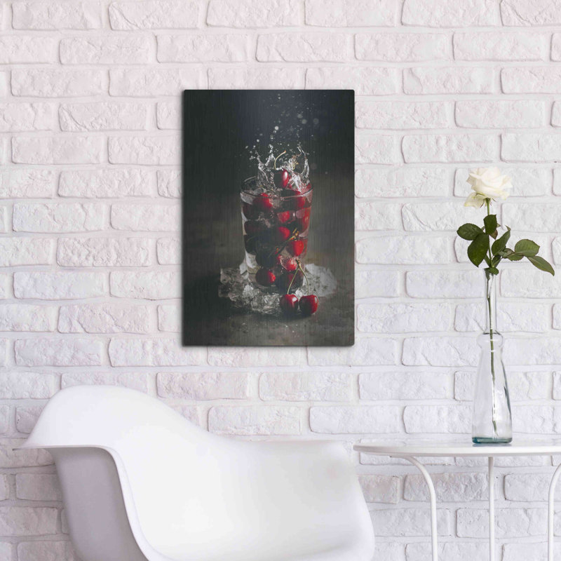 " Cherry Limeade Gin And Tonic " by Luxe Metal Portfolio, 24" H x 16" W