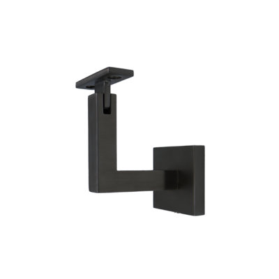 Support de main courante à fixation en surface avec rosette carrée et plaque plate