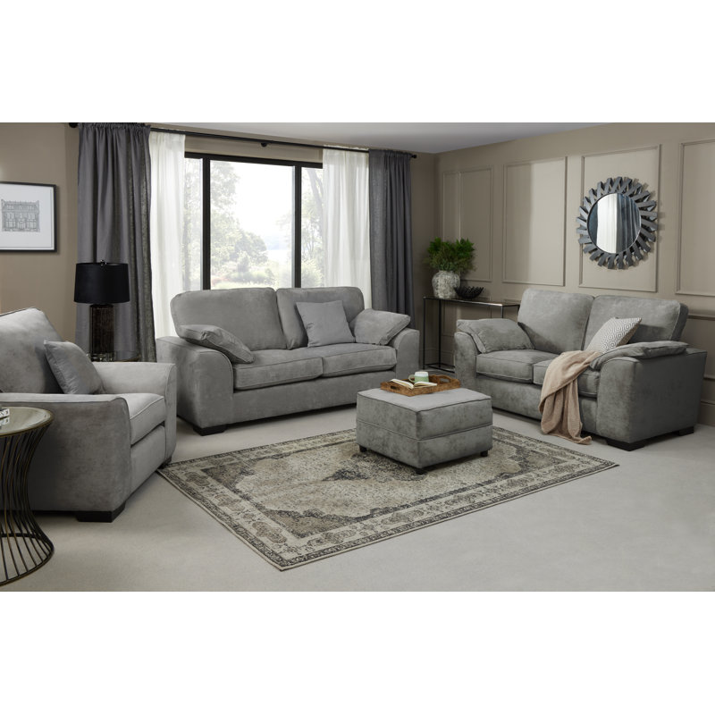 Eila 4 - Piece Living Room Set, Grey