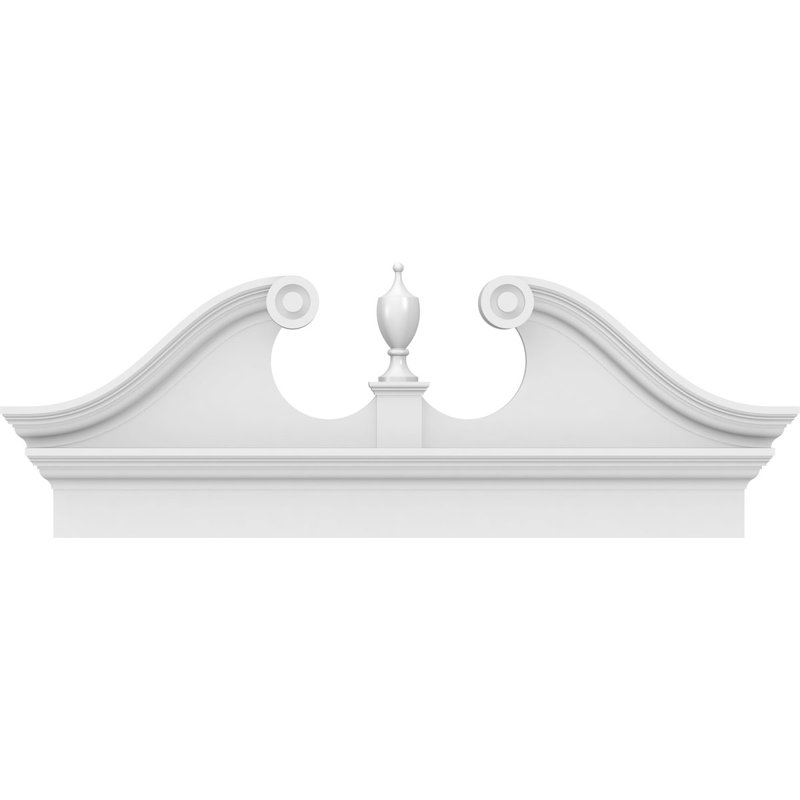 Rams Head, H 18 3/8 po x l 46 po x P 2 3/4 po