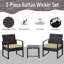 Isaiyah 2 - Person Patio Dining Set with Square Table