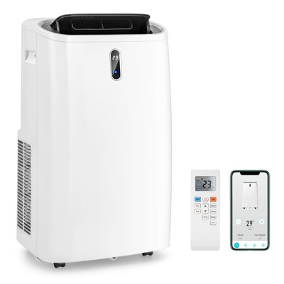 Gymax 12000 BTU Wi-Fi Connected Portable Air Conditioner for 450 Square Feet with Heater and Remote Included