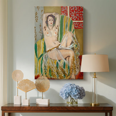 Odalisque with Raised Arms  -Gallery Wrapped Canvas by Henri Matisse