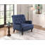 Chaise de salon en velours touffeté en polyester 34 po Auguust-1000850861