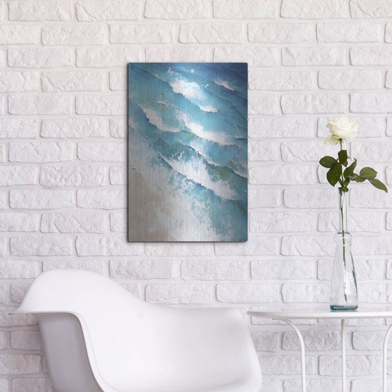 "Plage indigo 2" par Petals Prints Design, H 24 po x l 16 po