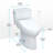 TOTO® Drake® WASHLET®+ Two-Piece Elongated 1.6 GPF Universal Height TORNADO FLUSH® Toilet with C5 Bidet Seat, Cotton White-117258746