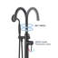 Floor Tub Spout with Diverter