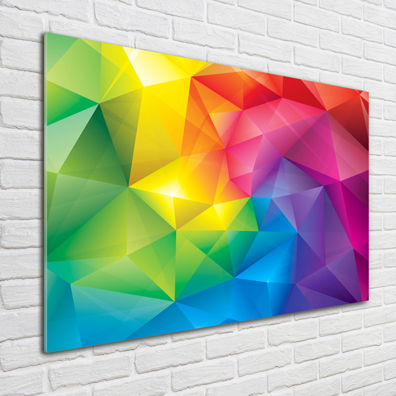 Glass Print Wall Art 100X70cm Image Printed On Glass Decorative Wall Picture Behind Toughened / Tempered Safety Real Glass For Kitchen & Living Room Theme:Abstract Background