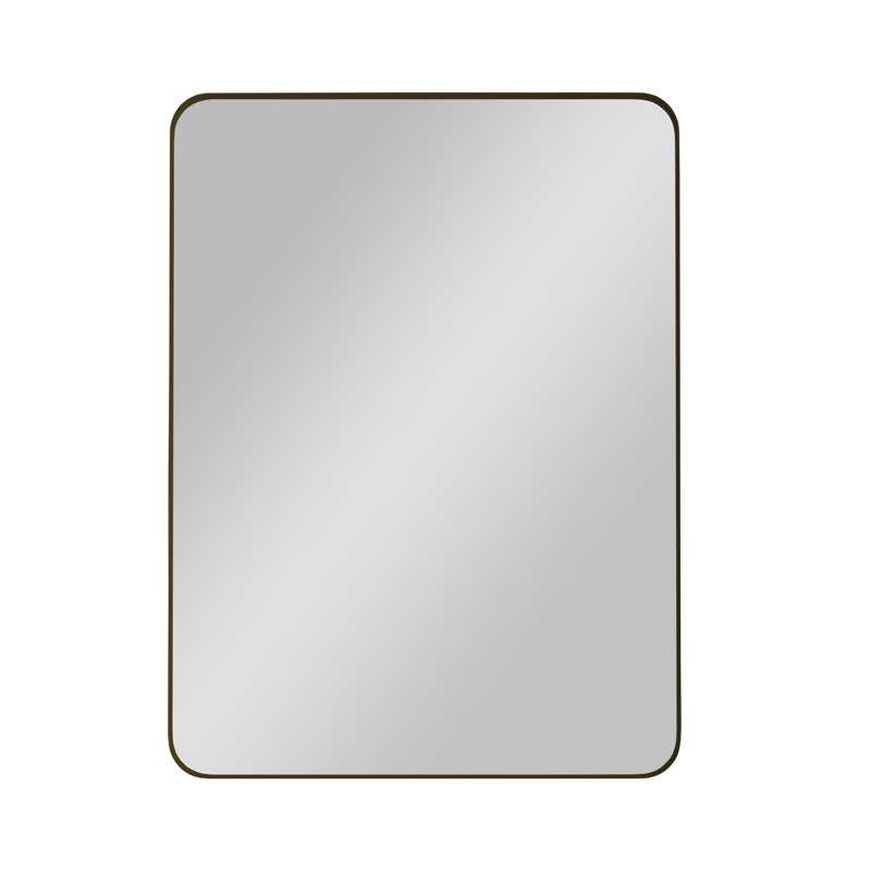 Modern Wall Mirror, Rectangular Mirror, Metal Framed Mirror