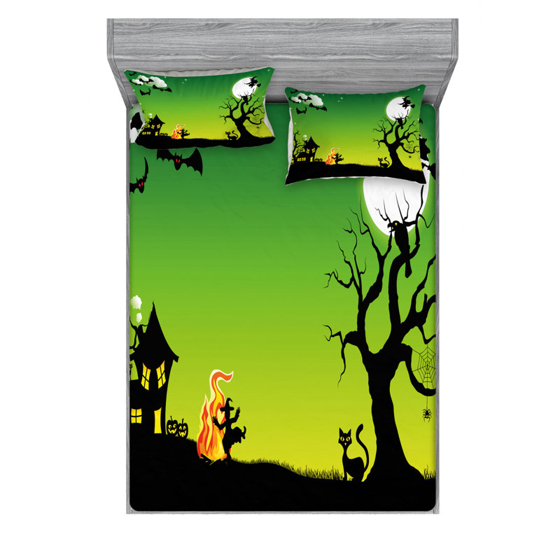 Microfiber Sheet Set, Queen Sheet Set with Fitted Sheet