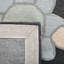 Tapis crème / ivoire / gris en laine touffeté à la main Asel-248043269