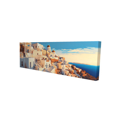 Evening Santorini - Contemporary Bedroom Canvas for Home Decor