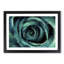 A Teal Rose In Abstract - Single Picture Frame Painting-55457575-55457574