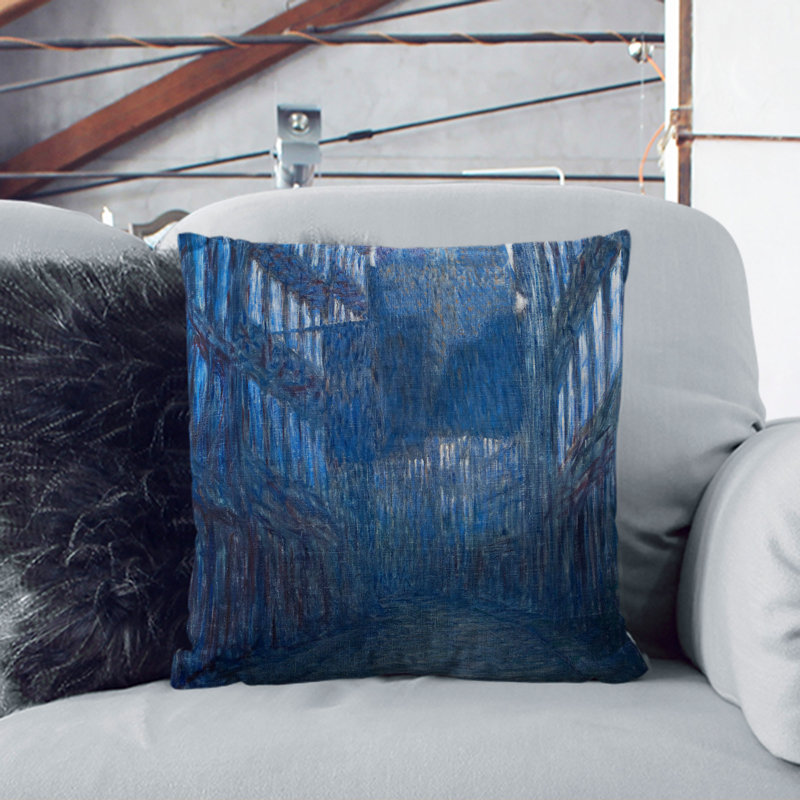 Square Cushion, 55cm H x 55cm W x 20cm D, Black