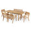 Patio Dining Set Extendable Table,