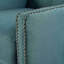 Chaise classique à dossier en tissu bleu sarcelle