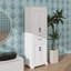 Meuble-lavabo autoportant de 70,8 po de conception moderne et élégante, 4 portes et 1 tiroir, rangement peu encombrant