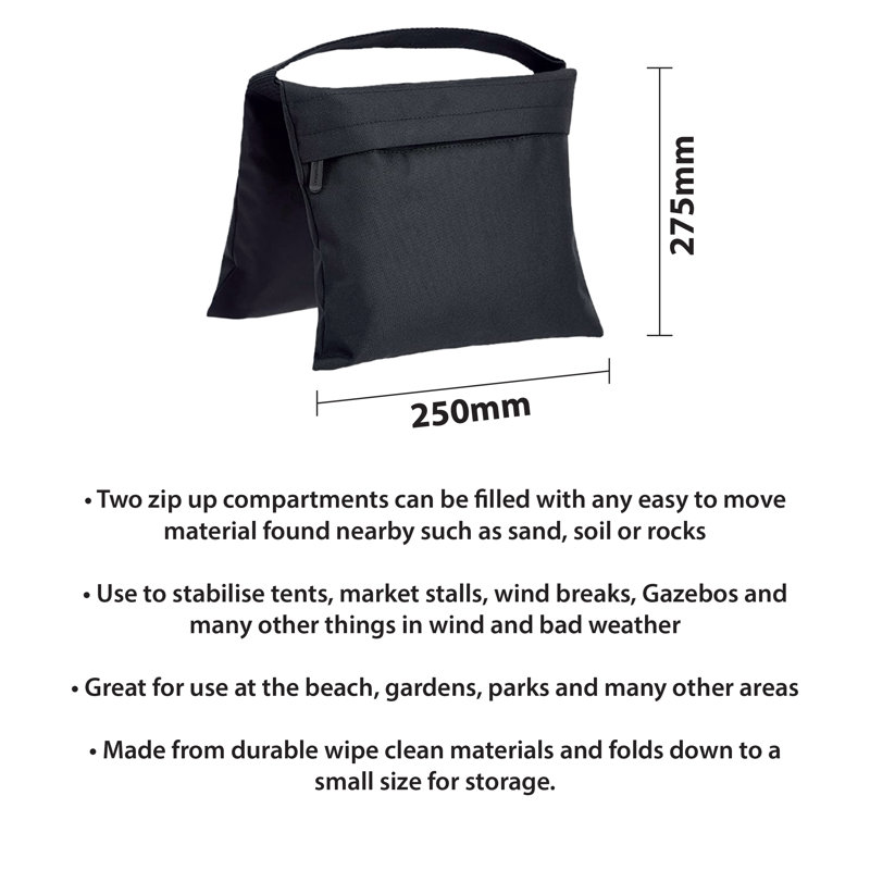St. Helens Home & Garden Black Oxford Cloth Weight
