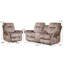 Ensemble de salon inclinable 3 pièces avec deux fauteuils releveurs électriques et causeuse manuelle-113432126