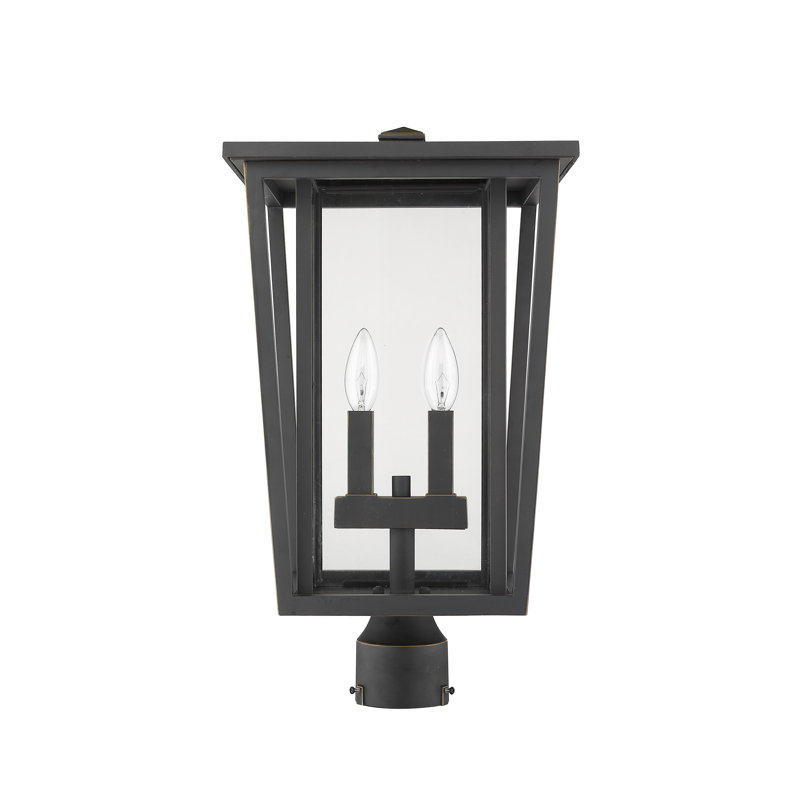 Luminaire suspendu à 2 lumières Amreet, Bronze huilé
