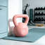 Pink 5lbs Strength Training Kettlebell with Non-Slip Handle