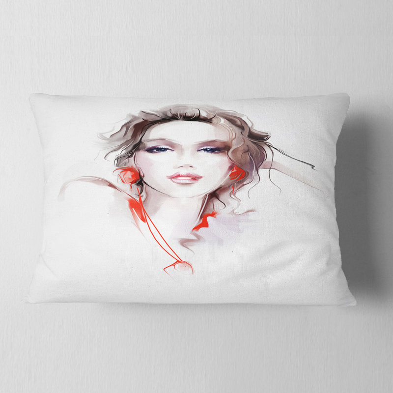 Coussin Portrait, 12 po x 20 po, Rectangle