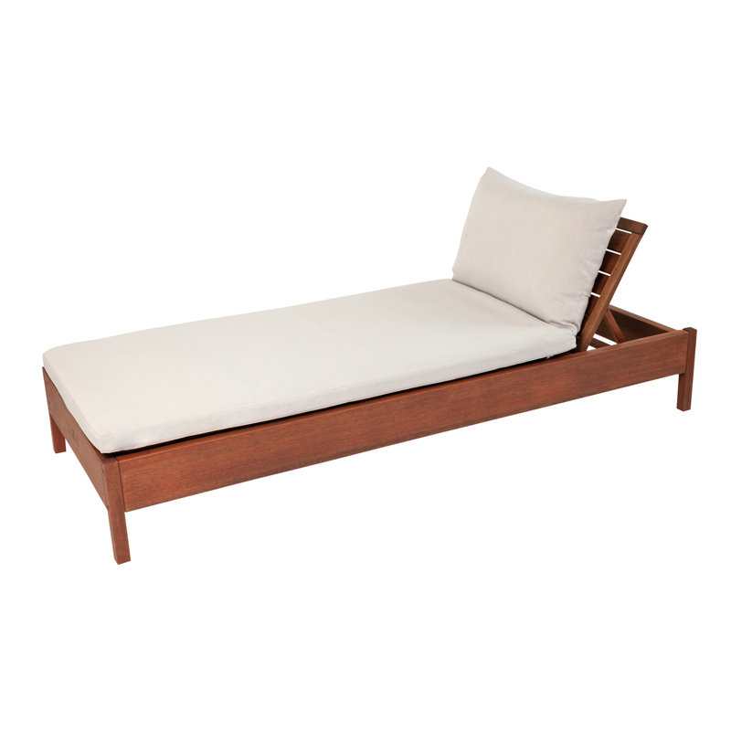 Chaise longue inclinable avec coussin Baghavann