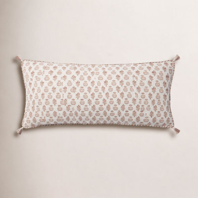 Tassels Reversible Throw Pillow