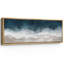 Impression sur toile surdimensionnée encadrée bleu marine, vagues de l'océan sur la plage-111696288-106766819
