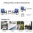 2 Person Outdoor Seating Group - Blue Cushion Patio Bistro For Garden, Terrace, Poolside Rocking Chair 3 Pieces With Cushions Lawn, Metal & Pe