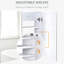 Armoire de salle de bain avec miroir 31,5 po x 23,5 po - décor moderne, espace de rangement suffisant, charnières de porte silencieuses, tablette murale blanche avec charnières rembourrées 31,5 po x 23,5 po, design, espace abondant, fonctionnement par charnière,