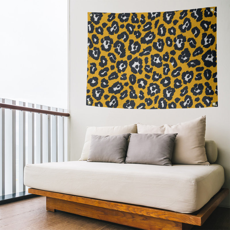 Tapisserie de football en polyester de Pittsburgh, Or/blanc, H 50 po x l 59 po