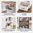 Kitchen Island on Wheels with Storage, Multifunctional Rolling Kitchen Island Cart with Drop Leaf, Spice & Towel Rack, Expandable Kitchen Table, 43.3" Wide-129620369