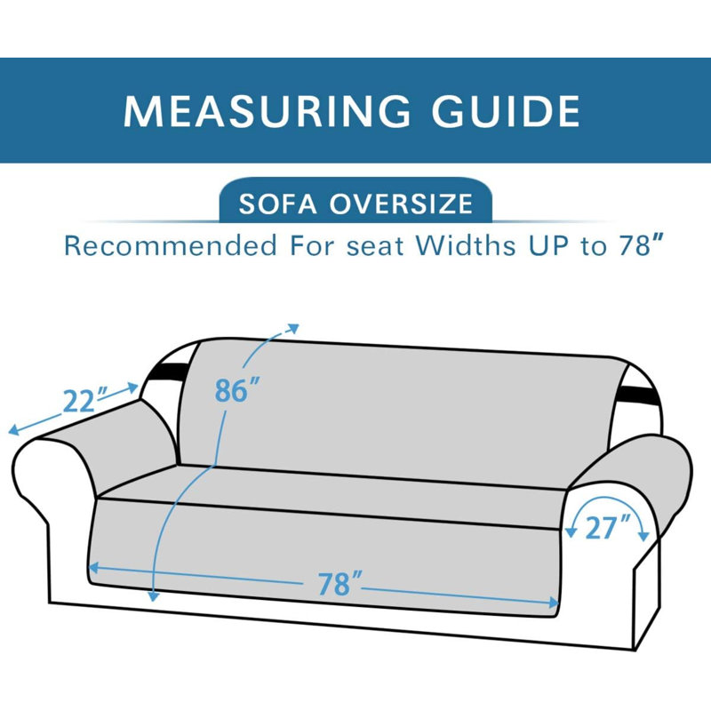 Reversible Box Cushion Sofa Slipcover for Dogs/Cats/Pets Quilted Furniture Protector with Non Slip Elastic Strap Water Resistant Sofa Covers Couch Covers Machine Washable