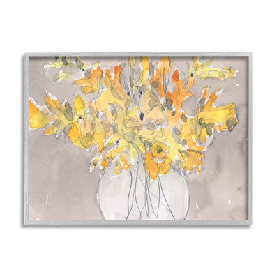 Fleurs de pétales jaunes modernes