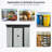 6Ft X 5Ft Outdoor Metal Storage Shed With Lockable Sliding Doors And Transparent Plate For Garden, Lawn-123375693