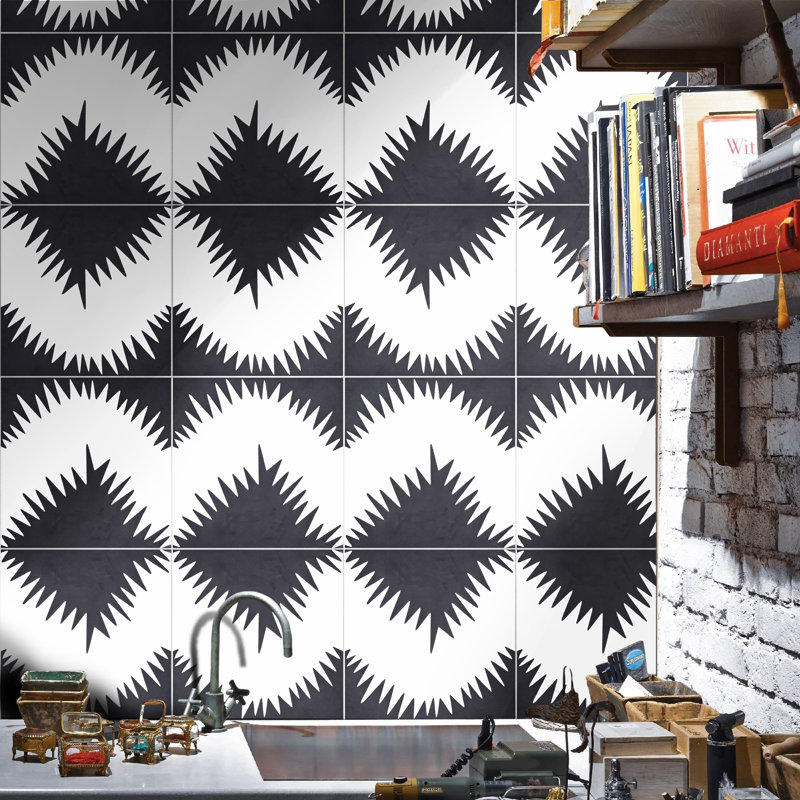 Carreau de ciment à motif de mur et de plancher 8 po x 8 po Bettana