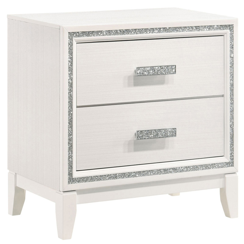 Table de bout Table de chevet moderne, Blanc