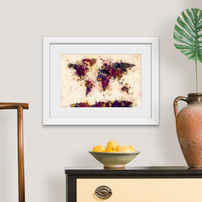 " World Map Paint Splashes " by Michael Tompsett