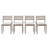 Outdoor 4-piece set Dining Chair With Cushion, Stackable