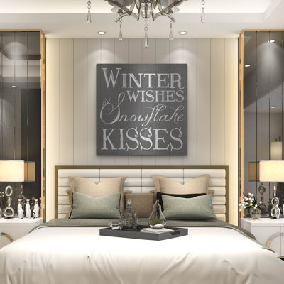  «Christmas Chalk 5» par Erin Clark, art mural en métal, 24 po x 24 po