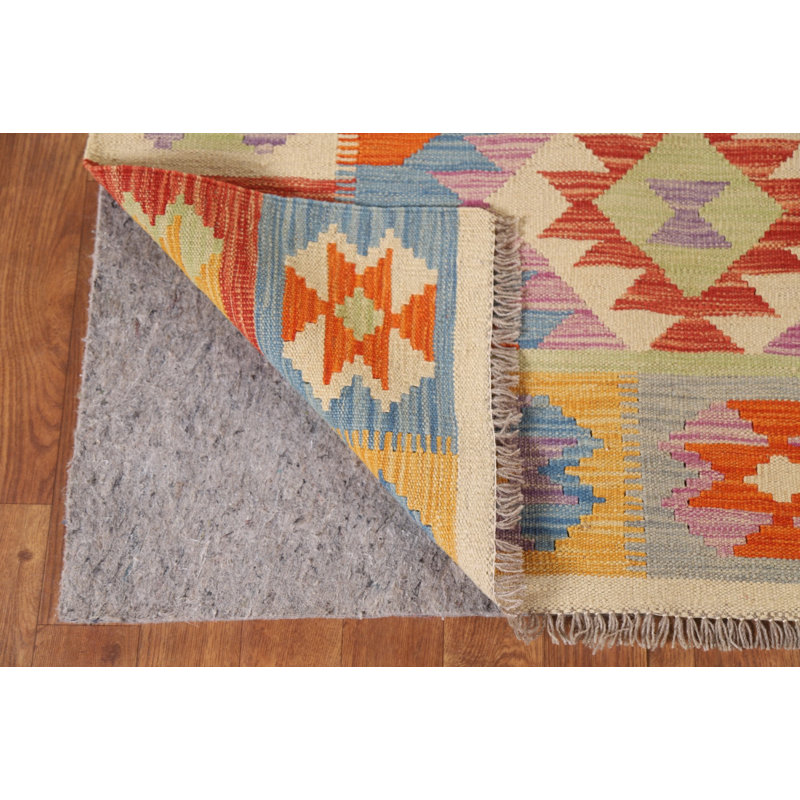 Kilim Reversible Wool Area Rug 5x7