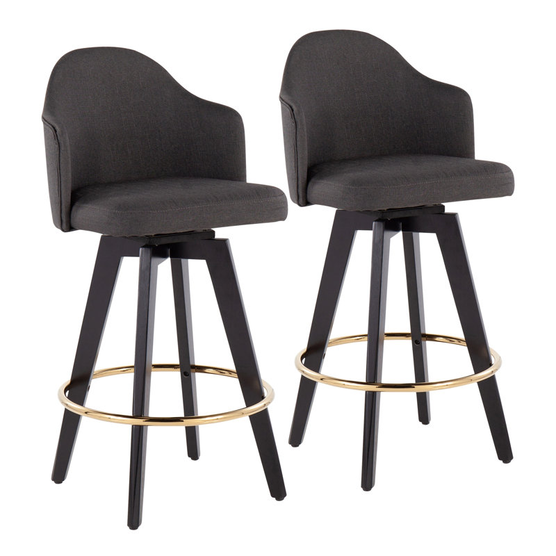 Contemporary Counter Stool, Noir