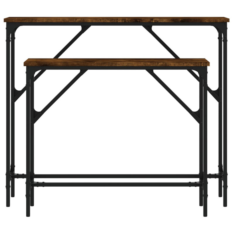 95cm Console Table, Smoked Oak