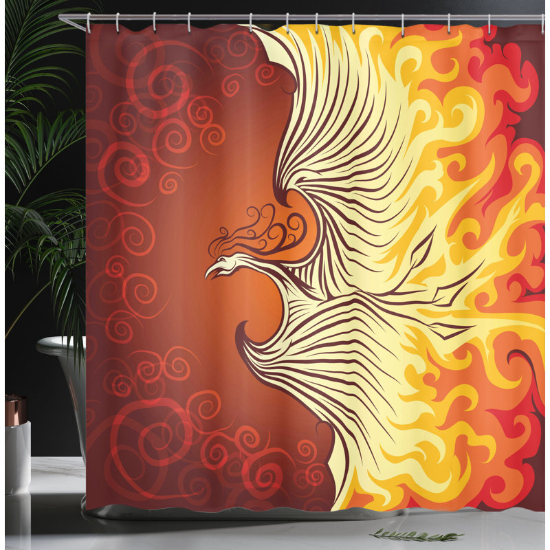 Shower Curtain with Hooks Included, 70"H x 69"W