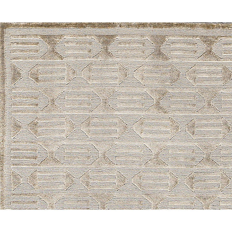Hand-Knotted High-Quality Gray Area Rug