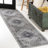 Alacati Ogee Medallion Machine-Washable Dark Gray/Light Gray Rug-1651521422