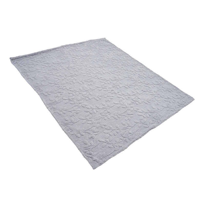 Machine Tufted Throw Blanket, 100cm x 150cm, Grey