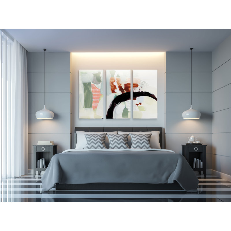 « synchronal vi », reproduction d’impression à multiples images sur toile, H 24 po x l 36 po x P 1,5 po