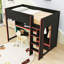 Lit de jeu Loft avec bureau, garde-robe et éclairage à DEL-296417569